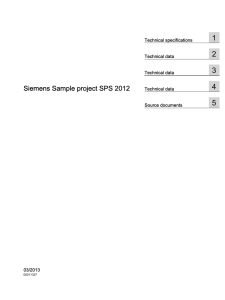 Siemens Sample project SPS 2012