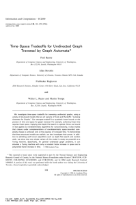 Time-space tradeoffs for undirected graph traversal by graph automata