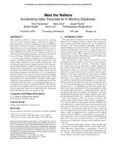 Meet the Walkers: Accelerating Index Traversals for In