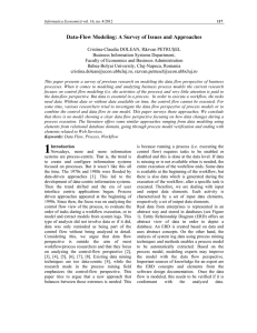 Data-Flow Modeling: A Survey of Issues and Approaches