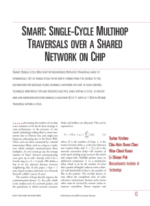 smart: single-cycle multihop traversals over a shared network on chip