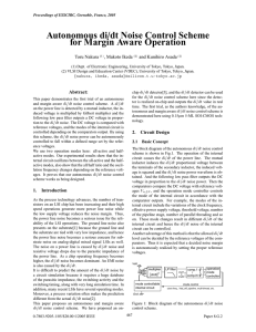 Autonomous di/dt Noise Control Scheme for Margin Aware Operation