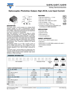 IL4216, IL4217, IL4218 Datasheet