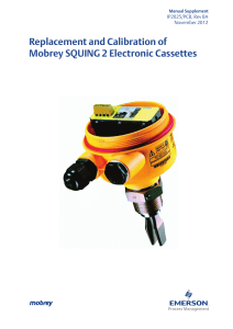 Replacement and Calibration of Mobrey SQUING 2 Electronic