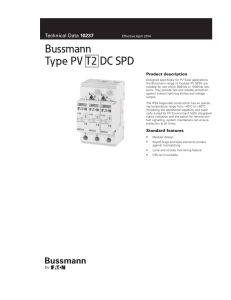 SPD PV T2 DC - Cooper Bussmann