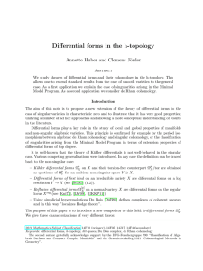 Differential forms in the h-topology