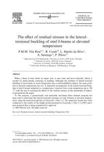 The effect of residual stresses in the lateral- torsional buckling