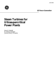 GER-3945A - Steam Turbines for