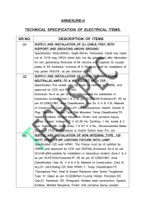 annexure-ii technical specification of electrical items. sr.no