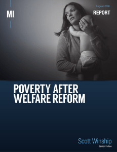 poverty after welfare reform