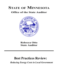 Best Practices Review - Office of the State Auditor