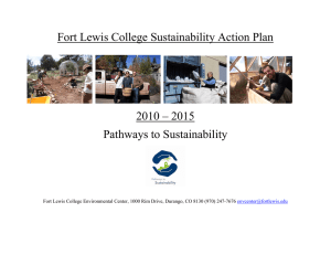 Fort Lewis College Sustainability Action Plan