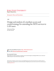 Design and analysis of a medium access and control strategy for