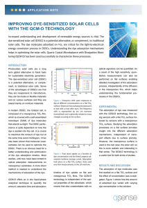 improving dye-sensitized solar cells with the qcm-d