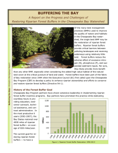 buffering the bay - Chesapeake Bay Program