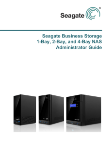 Seagate Business Storage 1-Bay, 2-Bay, and 4