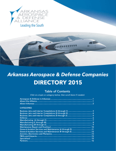 DIRECTORY 2015 - Arkansas Economic Development Commission