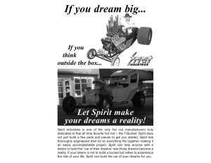 Let Spirit make your dreams a reality!