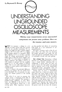 Understanding Ungrounded Oscilloscope Measurements