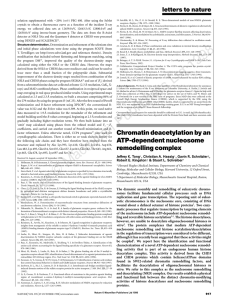 Chromatin deacetylation by an ATP-dependent