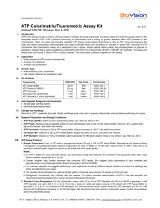 ATP Colorimetric/Fluorometric Assay Kit