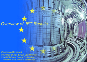 Overview of JET Results