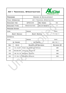 AX-1 Technical Specification