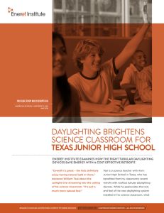 ENEREF | Students benefit from daylighting-systems