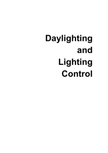 Daylighting and Lighting Control