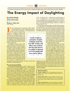 The Energy Impact of Daylighting - Smart Energy Design Assistance