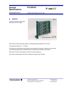 General Specifications FO-529-02