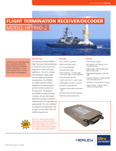 Flight Termination Receiver/Decoder