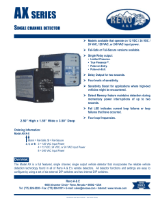 AX Series 1 Ch. 1 Output Detector