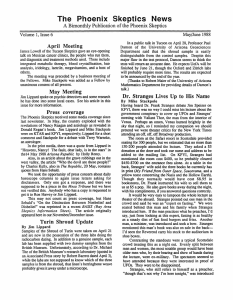 The Phoenix Skeptics News 1(6, May/June 1988)