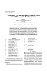 Convergence of Two Analytical Flowfield Models