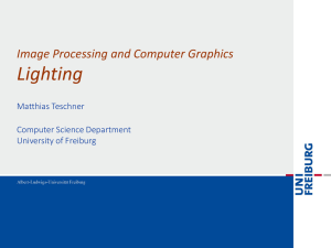 Image Processing and Computer Graphics Lighting