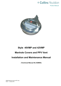 Style 40VMP and 42VMP Manhole Covers and PPV