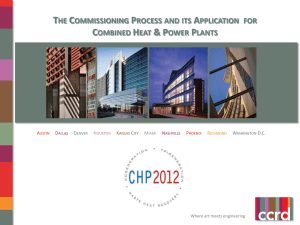 THE COMMISSIONING PROCESS AND ITS APPLICATION FOR