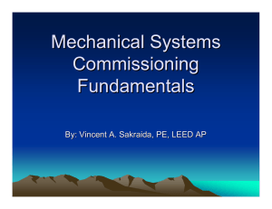 2008 Tech Presentations – Mechanical Systems Commissioning