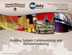 Building System Commissioning and ReCommissioning