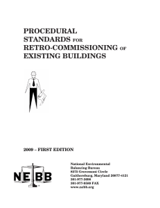 procedural standards for retro-commissioning of existing buildings