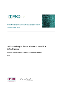 Soil corrosivity in the UK – impacts on critical infrastructure