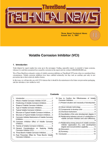Volatile Corrosion Inhibitor