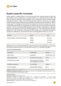 Duplex-specific nuclease