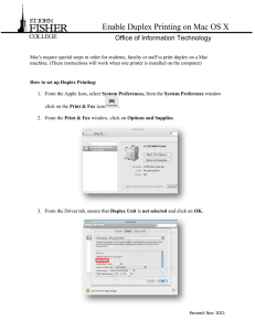 Enable Duplex Printing on Mac OS X