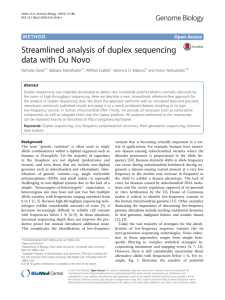 Streamlined analysis of duplex sequencing data with Du Novo