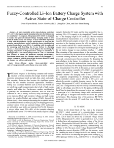 Fuzzy-controlled Li-ion battery charge system with active state