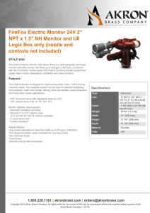 FireFox Electric Monitor 24V 2" NPT x 1.5" NH Monitor and UII Logic