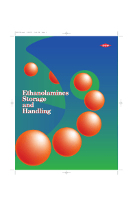 Ethanolamines Storage and Handling