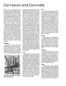 Corrosion and Concrete - Concrete Construction